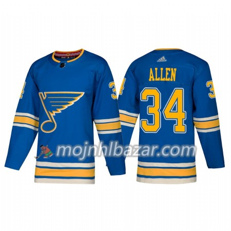 Dresovi St. Louis Blues Jake Allen 34 Adidas 2018-2019 Alternate Authentic - Muške Dresovi St. Louis Blues Jake Allen 34 Adidas 2018-2019 Alternate Authentic - Muške